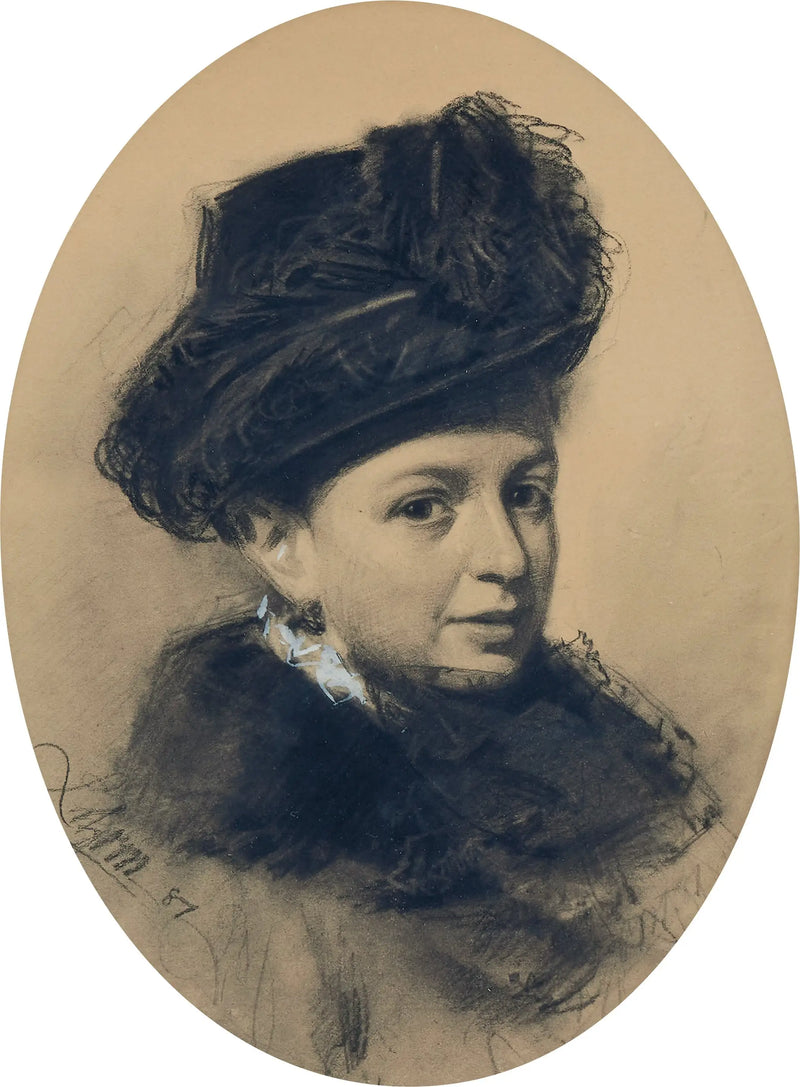 लिसेन सैमसन का पोर्ट्रेट - एंडर्स ज़ोर्न