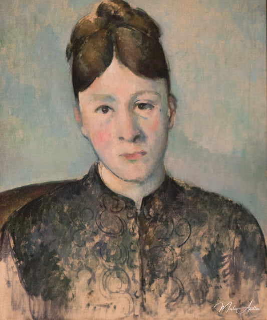 Portrait de madame Cézanne - Paul Cézanne - Reproductions de tableaux et peintures haut de gamme