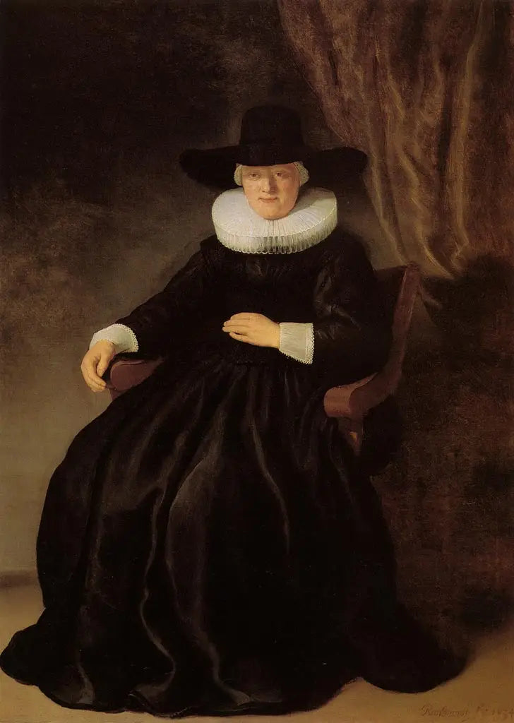 Portrait de Maria Bockenolle - Rembrandt image 1 reproduction d’œuvre d’art à l’huile
