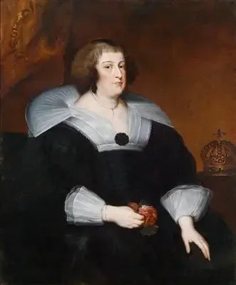 फ्रांस की मैरी डी मेडिसी का पोर्ट्रेट, रानी-मां (1575-1642) - Antoine van Dyck