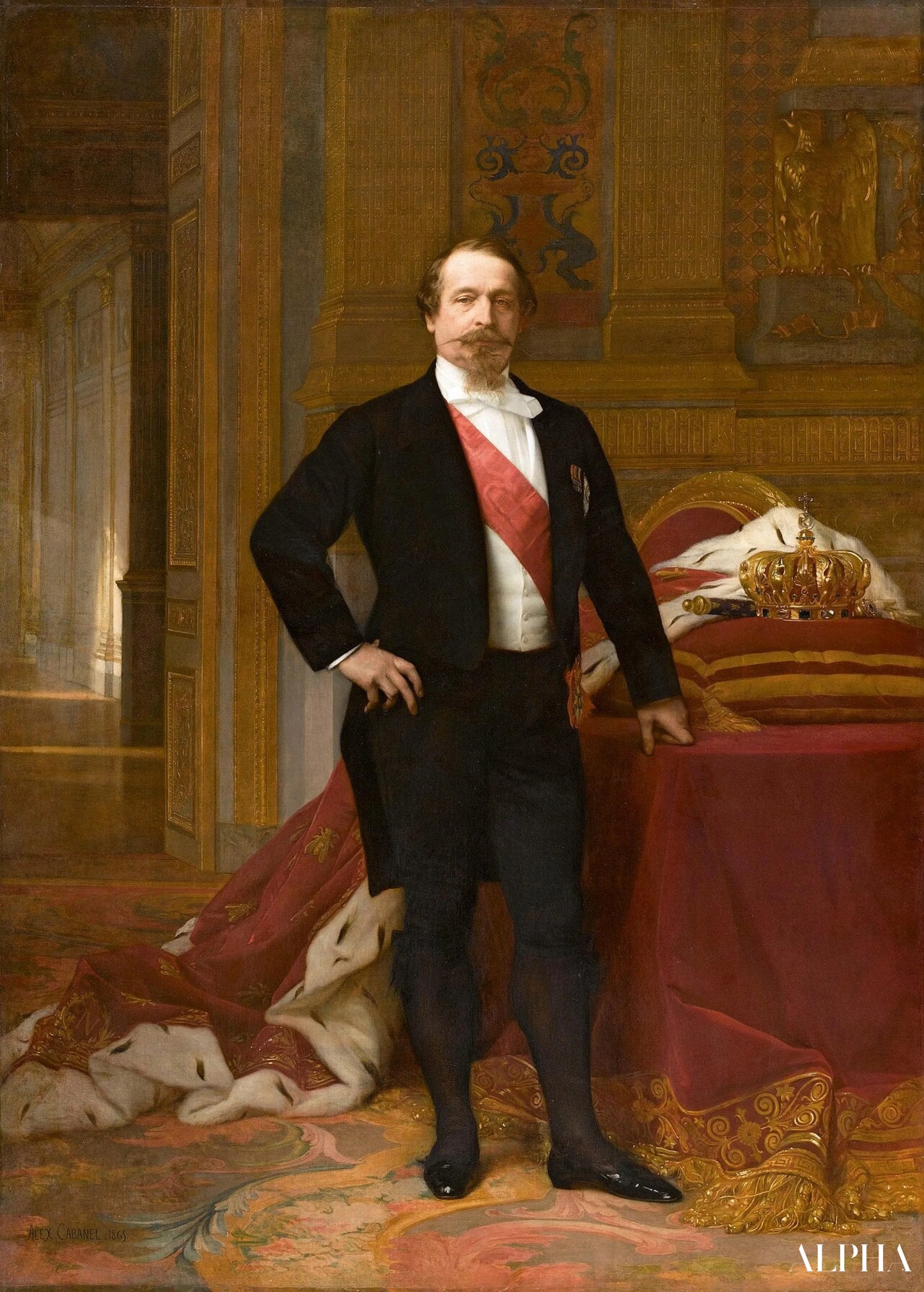 Reproduction du tableau « Portrait de Napoléon III - Alexandre Cabanel » par Alpha Reproduction en peinture à l’huile