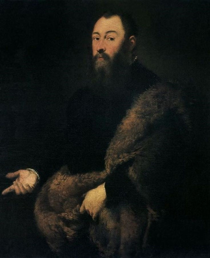 सिगिस्मंड II ऑगस्टस (1520–1572) का पोर्ट्रेट - जैकोपो टिंटोरिटो