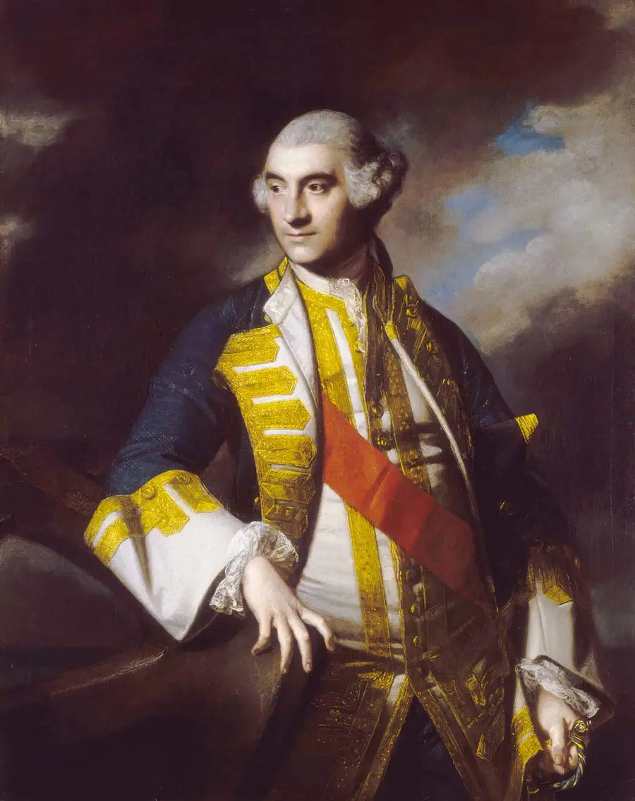 सर चार्ल्स Saunders का पोर्ट्रेट (लगभग 1715-1775) - जोशुआ रेनॉल्ड्स
