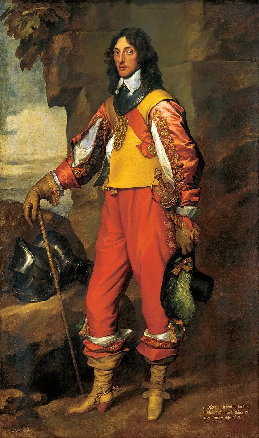 सर थॉमस व्हार्टन का चित्र (1615-1684) - Antoine van Dyck