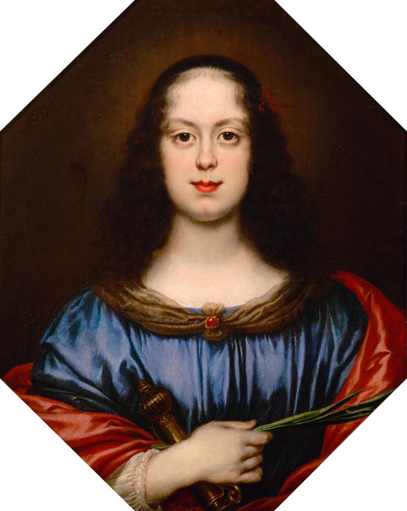 विक्टोरिया della Rovere (1622-1694) का पोर्ट्रेट सेंट कैथरीन में - कार्लो डोल्ची