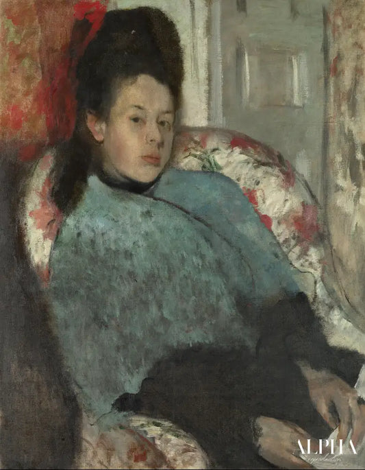 Portrait d'Elena Carafa - Edgar Degas - Reproductions de tableaux et peintures haut de gamme