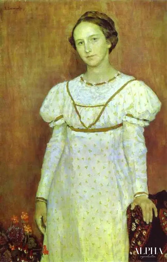 Portrait d'Olga Poletayeva - Viktor Vasnetsov - Reproductions de tableaux et peintures haut de gamme