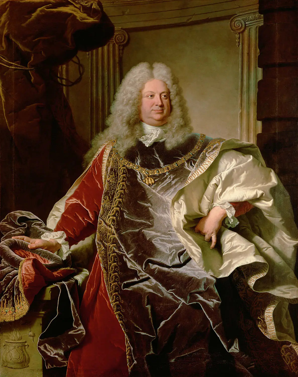 Portrait du comte Sinzendorf par Hyacinthe Rigaud - Hyacinthe Rigaud image 1 tableau peint à l’huile sur toile