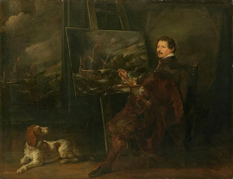 चित्रकार एंड्रीस वान ईर्टवेल्ट का पोर्ट्रेट - Antoine van Dyck
