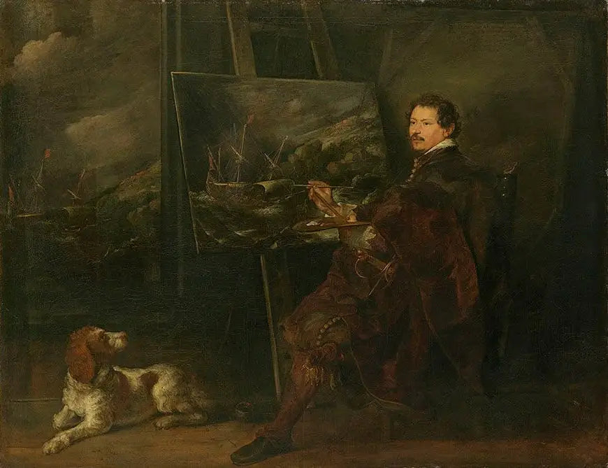 चित्रकार एंड्रीस वान ईर्टवेल्ट का पोर्ट्रेट - Antoine van Dyck
