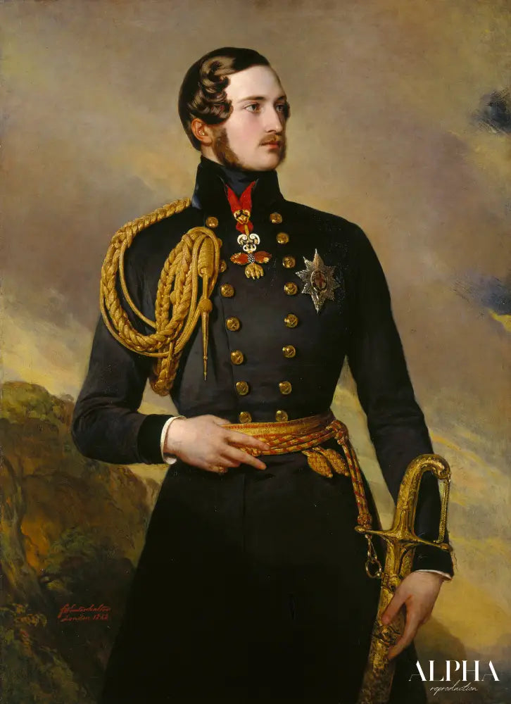 Portrait du prince consort Albert, 1842 - Franz Xaver Winterhalter - Reproductions de tableaux et peintures haut de gamme