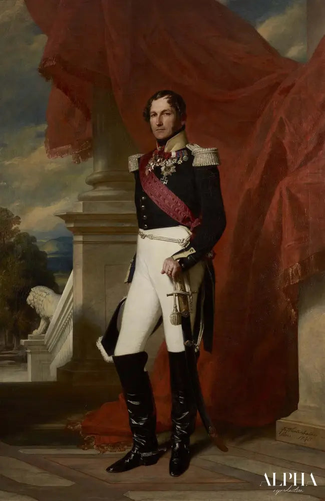 Portrait du Roi Léopold Ier (Roi des Belges), 1840 - Franz Xaver Winterhalter - Reproductions de tableaux et peintures haut de gamme