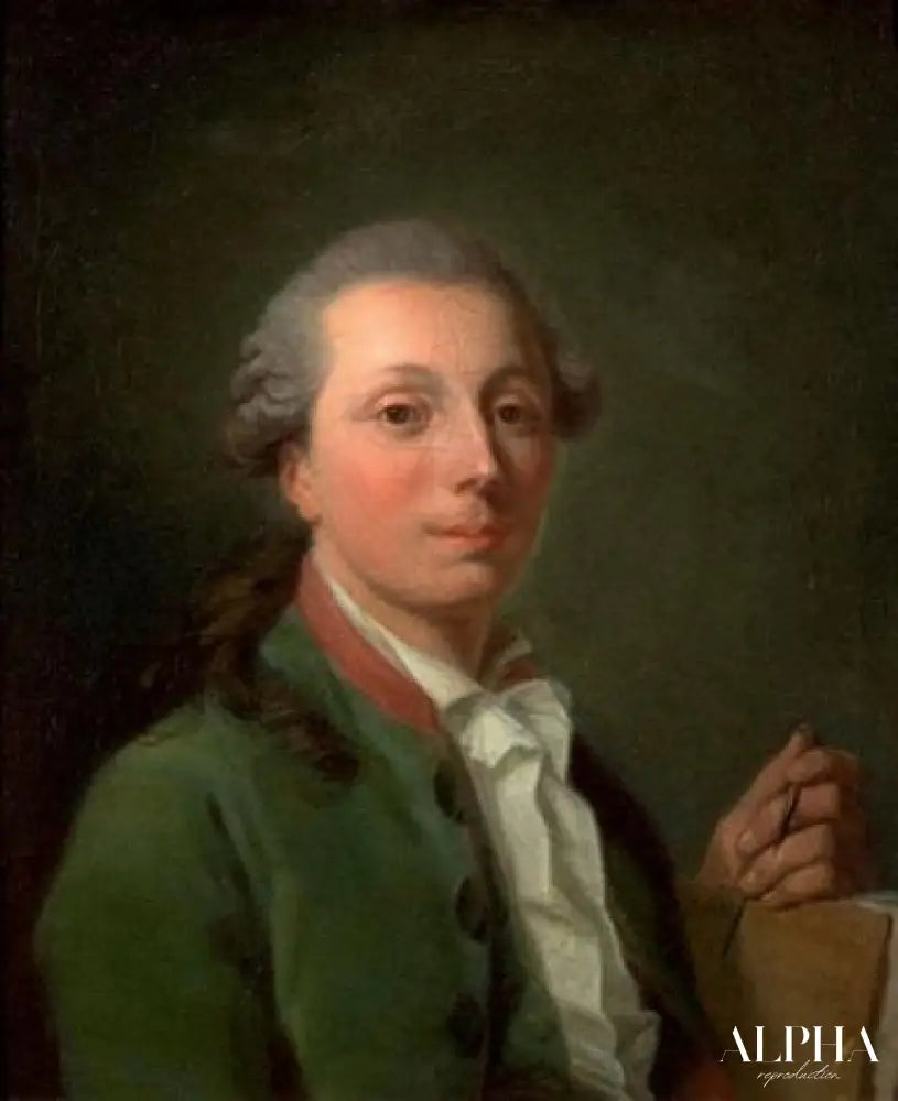 Portrait d'un homme - Nicolas Bernard Lépicié - Reproductions de tableaux et peintures haut de gamme