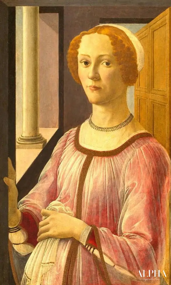 Portrait d'une dame - Sandro Botticelli - Reproductions de tableaux et peintures haut de gamme