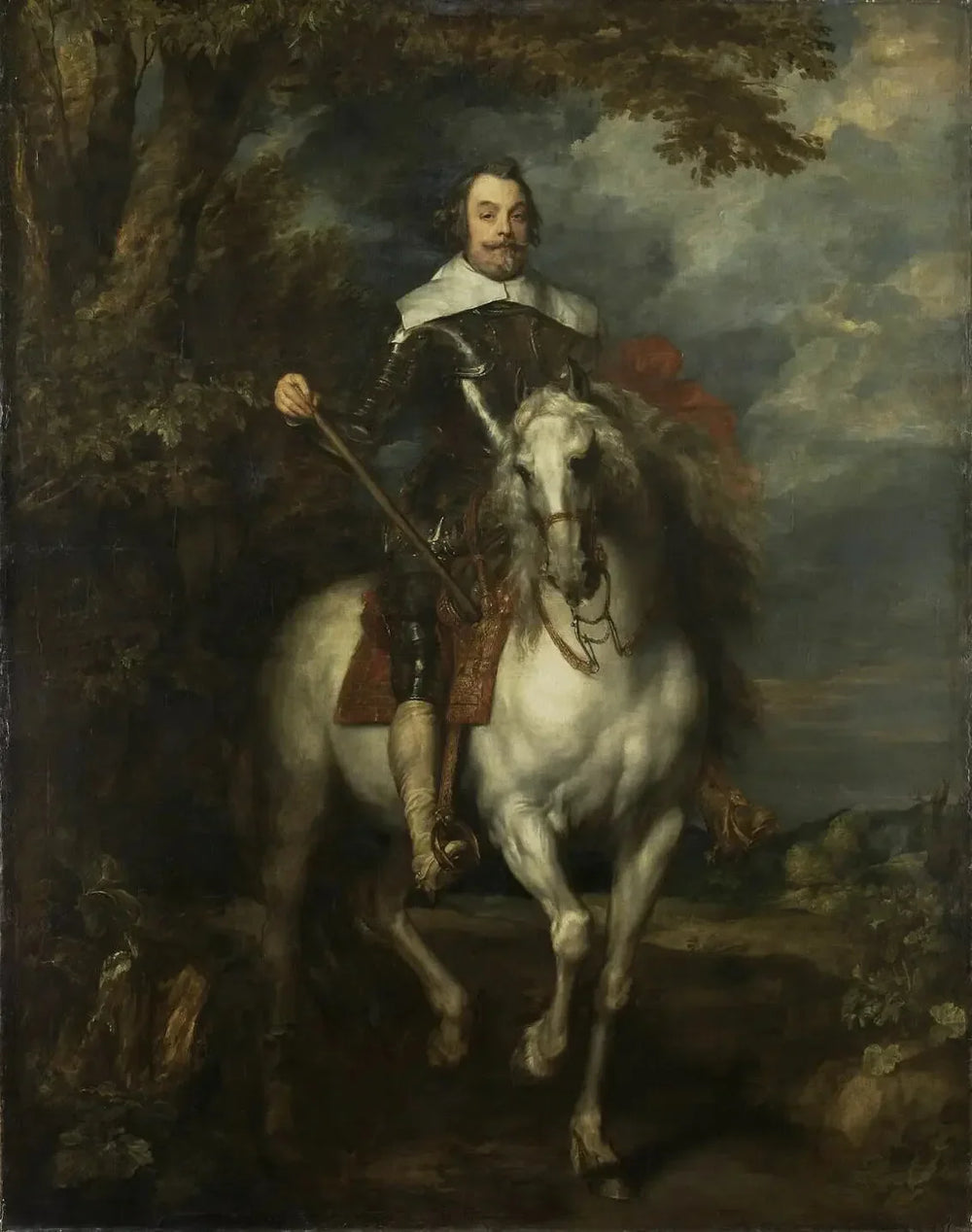 Portrait équestre de Francisco de Moncada - Antoine van Dyck image 1 copie de tableau peinte à la main