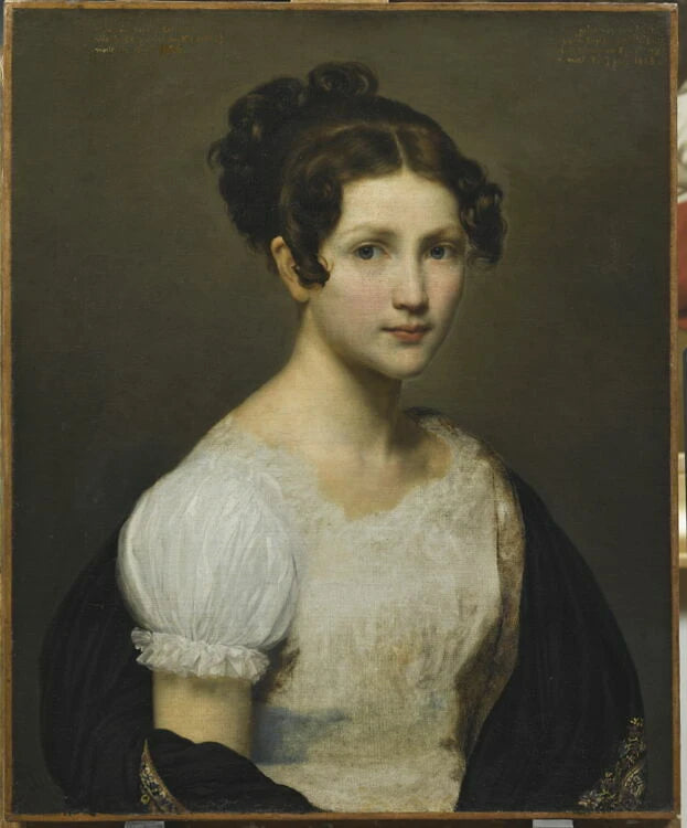 Portrait d'Eugénie Paméla Larivière (1804 ?-1824), sœur de l'artiste - Louis-Eugène Larivière