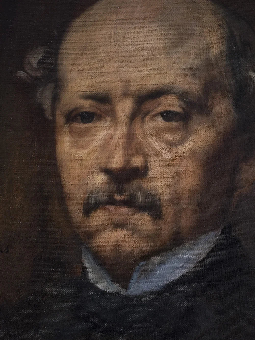 Portrait d’un homme assis dans un atelier vers 1864 par Edgar Degas – reproduction peinture à l’huile sur toile