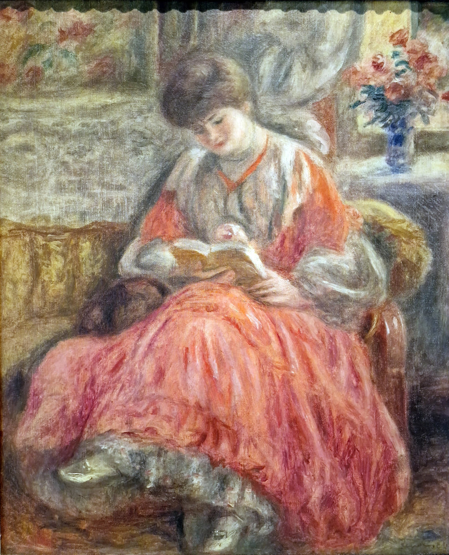 Portrait de Misia Sert lisant, 1904, Renoir, Tel Aviv Museum of Art – reproduction peinture à l’huile