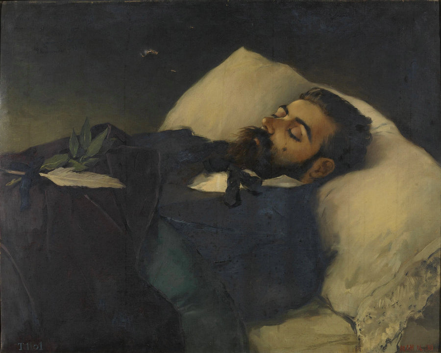 Portrait mortuaire du journaliste Pedro Avial Taracena - José Nin y Tudó