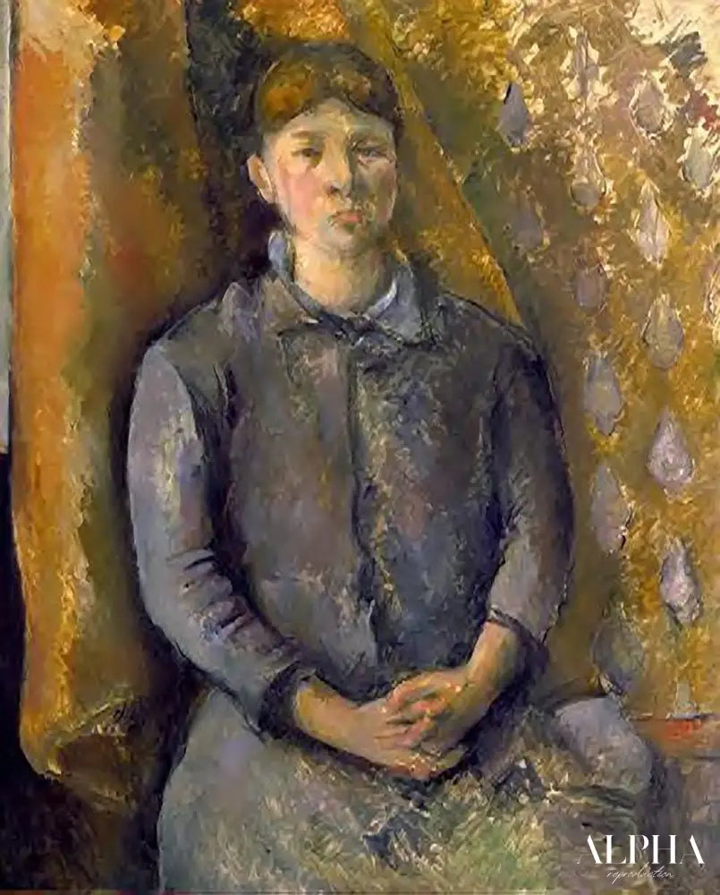 Portrait o. Madame Cézanne - Paul Cézanne - Reproductions de tableaux et peintures haut de gamme