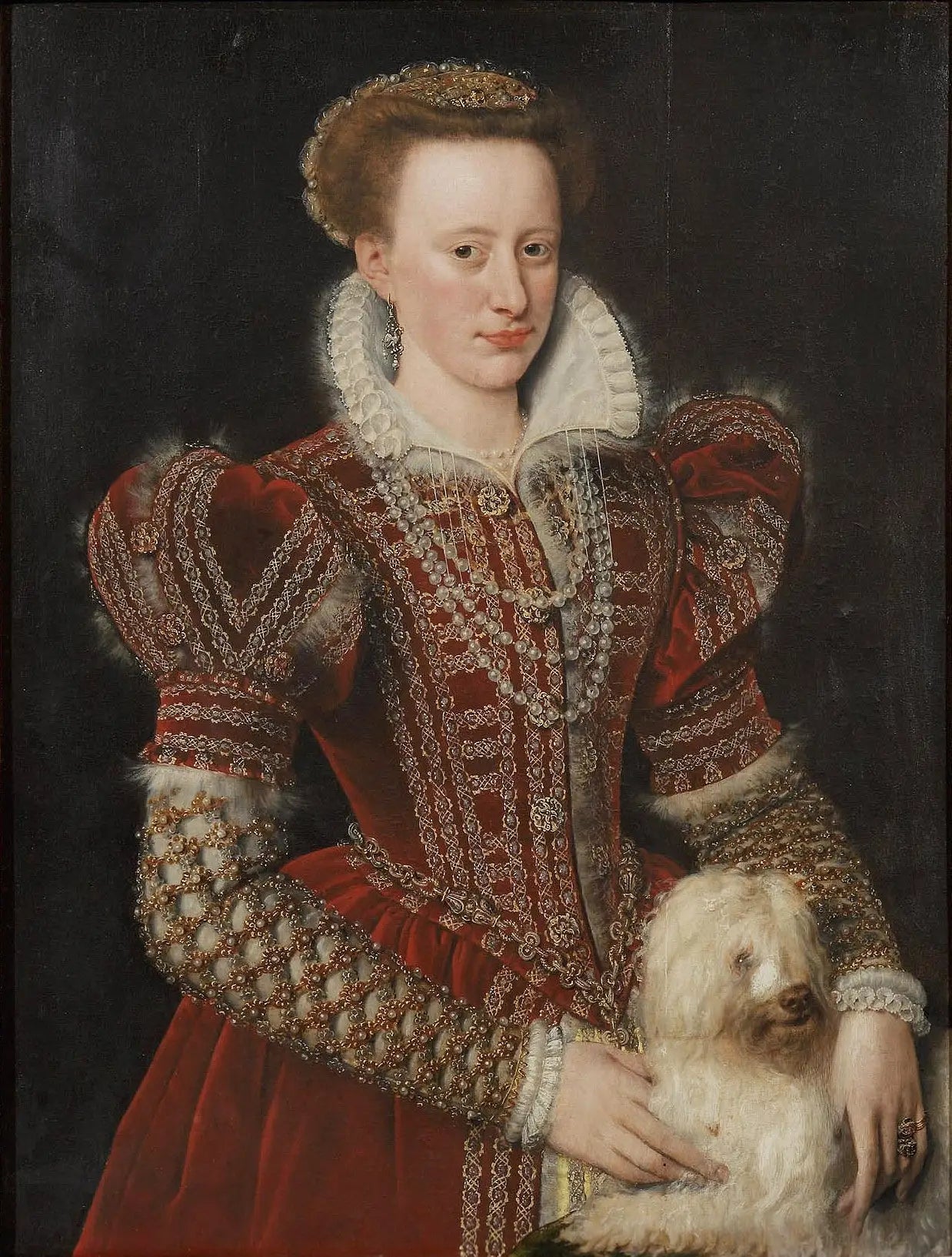 Portrait présomptif de Marguerite de France (1553-1615) - François Clouet image 1 tableau peint à l’huile sur toile
