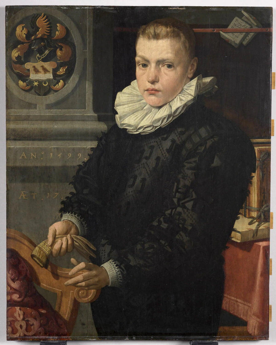 Portrait présumé de Claes Jobsz. Coster (1581-1605), fils de Job C. Coster - Pieter Pietersz