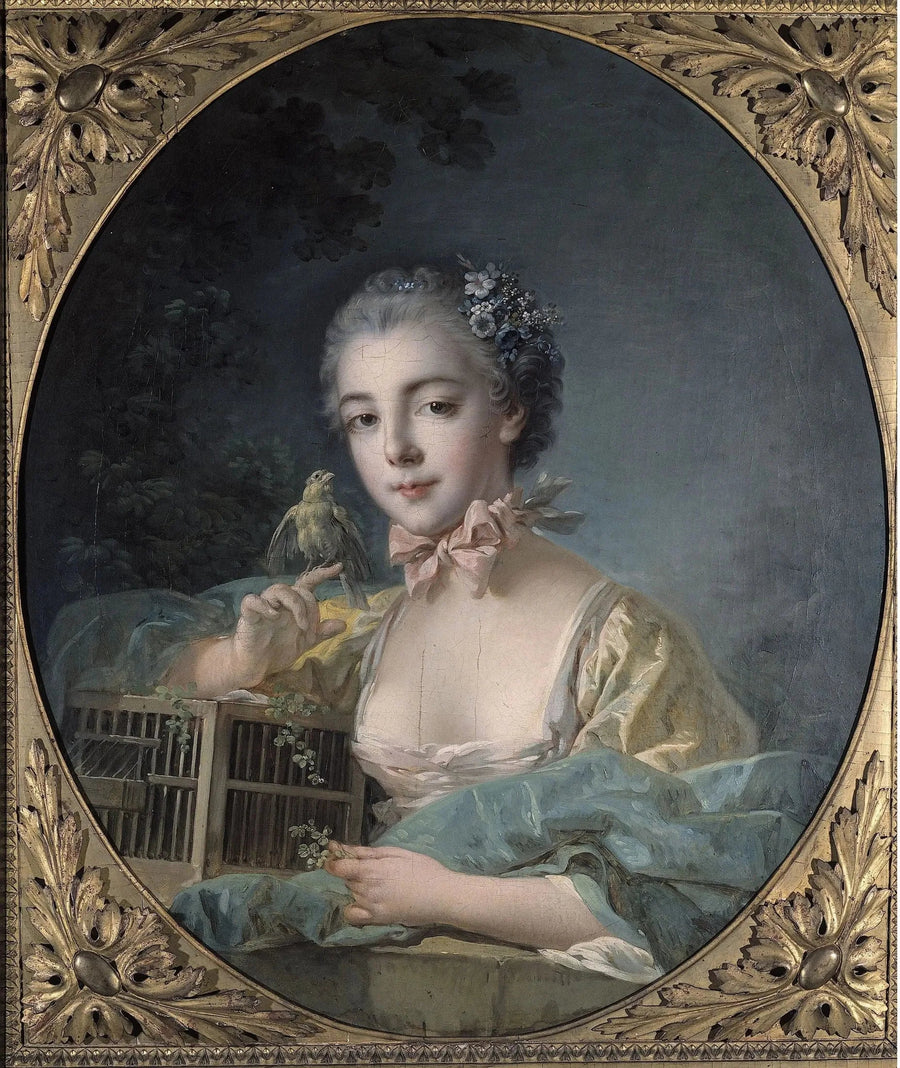 चित्रकार François Boucher की बेटी Marie-Émilie Baudouin का अनुमानित पोर्ट्रेट