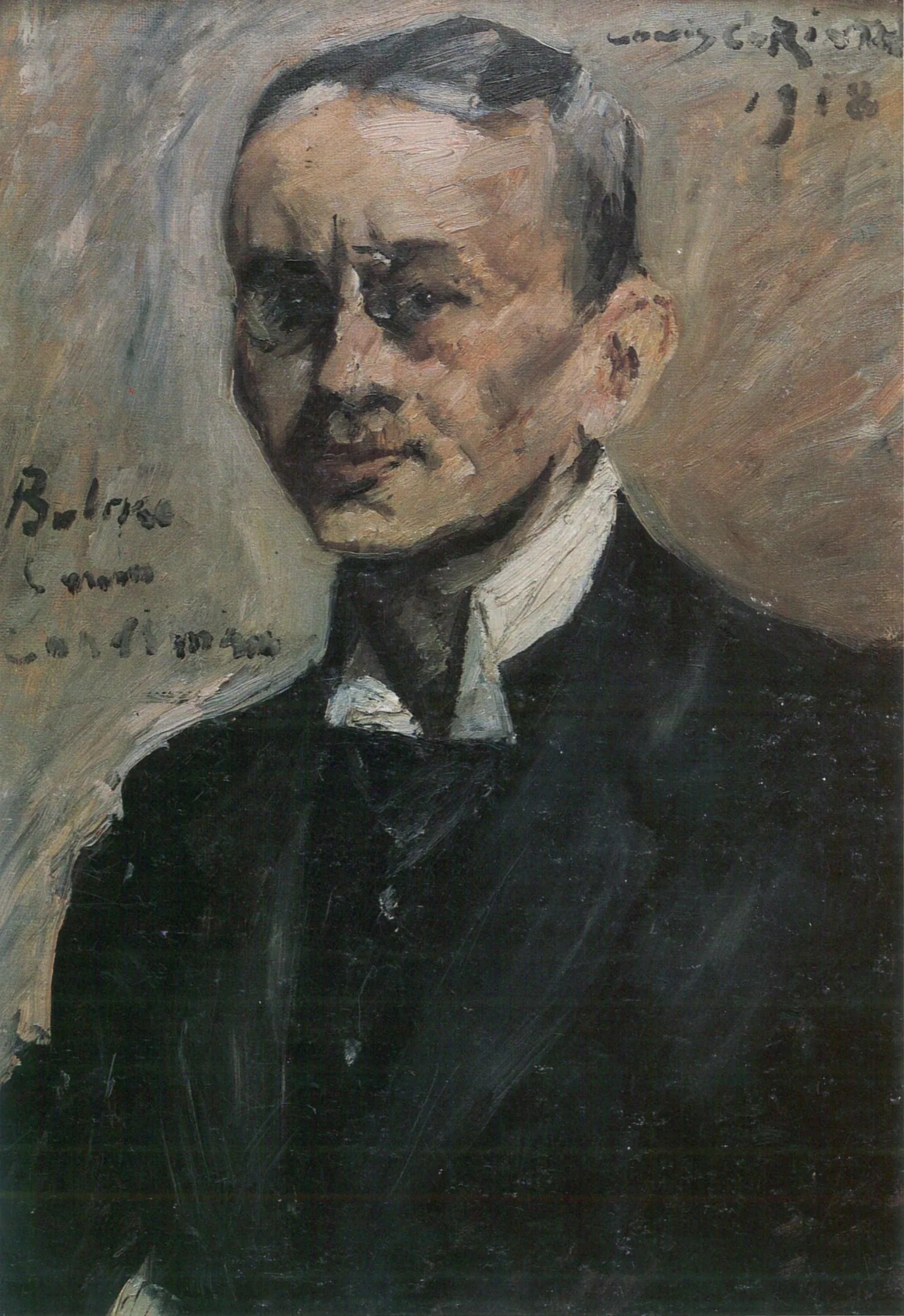 Porträt des Schriftstellers Carl Bulcke - Lovis Corinth image 1 copie de tableau peinte à la main