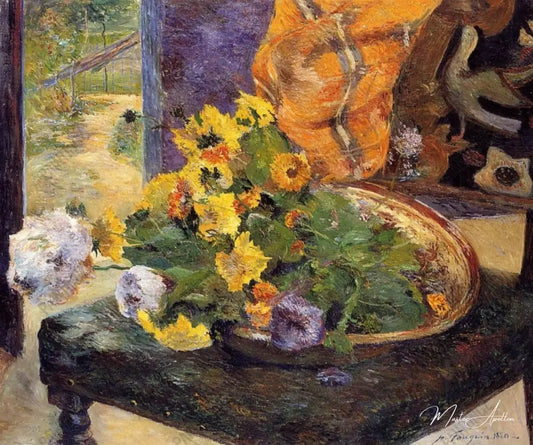 Pour faire un bouquet - Paul Gauguin - Reproductions de tableaux et peintures haut de gamme