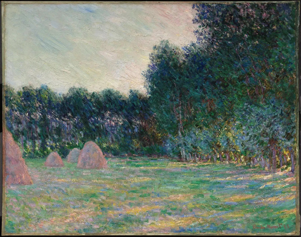 Prairie aux meules près de Giverny - Claude Monet image 1 copie peinte à la main à l’huile