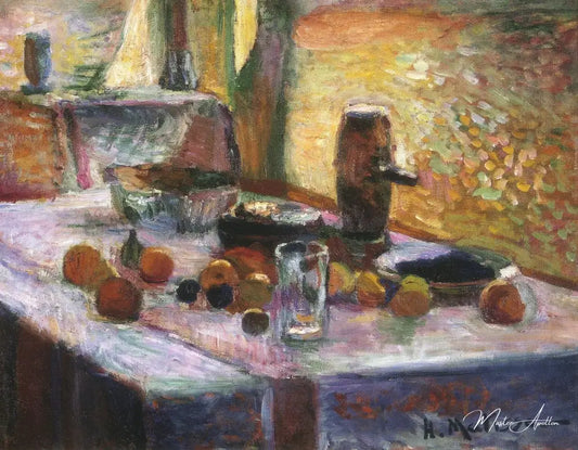 Première nature morte à l'orange début 1899 - Matisse - Reproductions de tableaux et peintures haut de gamme