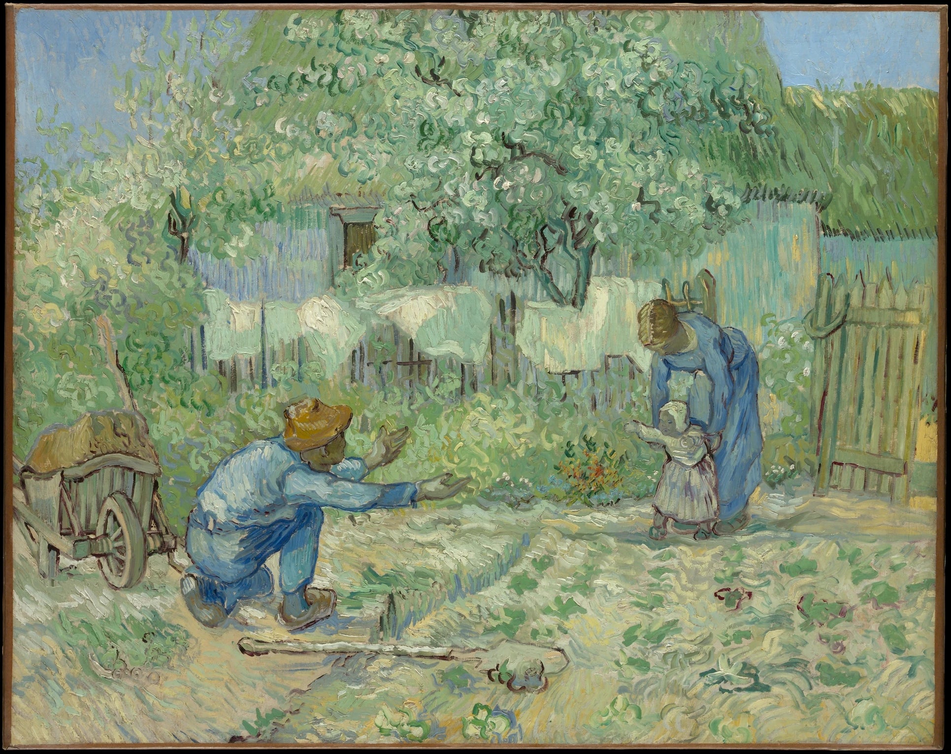 Premiers pas d’après Millet de Vincent van Gogh, Metropolitan Museum of Art, 64.165.2