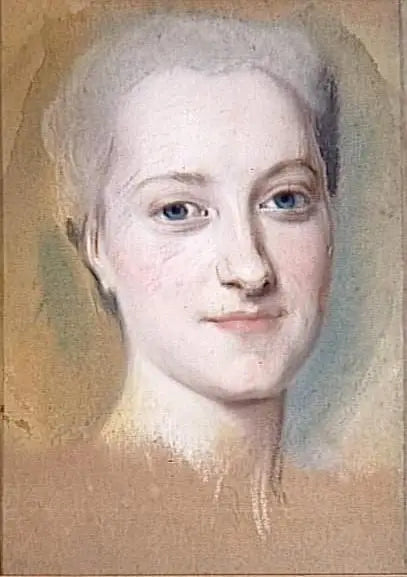 प्रिंसेस Marie-Christine de Saxe (1735-1782) - Maurice-Quentin de La Tour