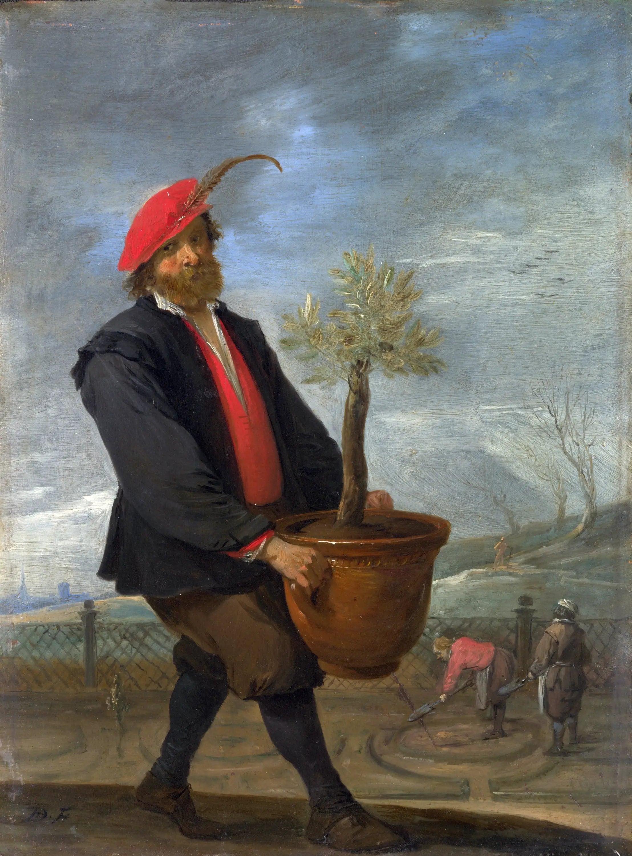 Printemps - David Teniers le Jeune image 1 copie de tableau peinte à la main