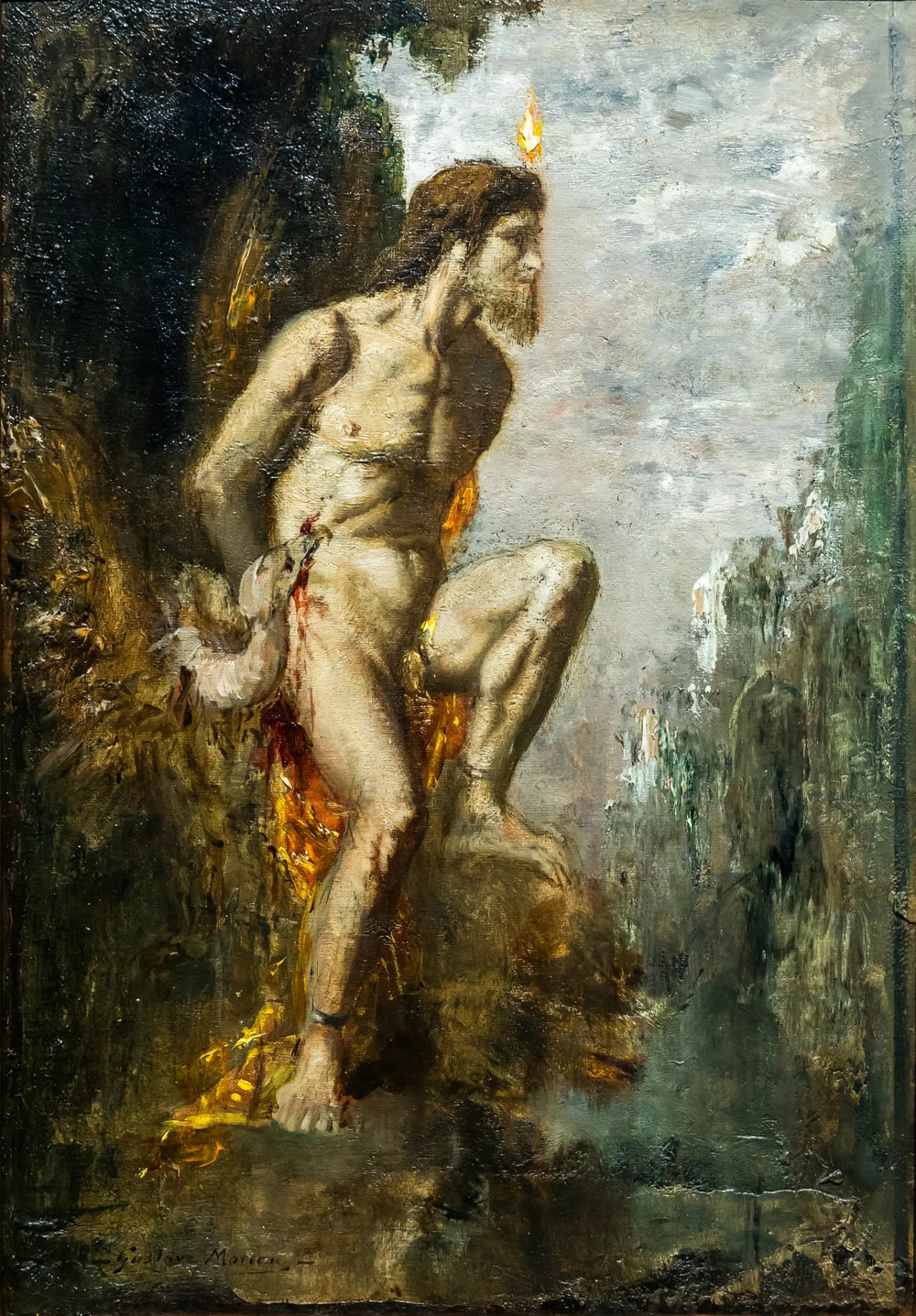 Prométhée - Gustave Moreau image 1 reproduction d’œuvre d’art à l’huile