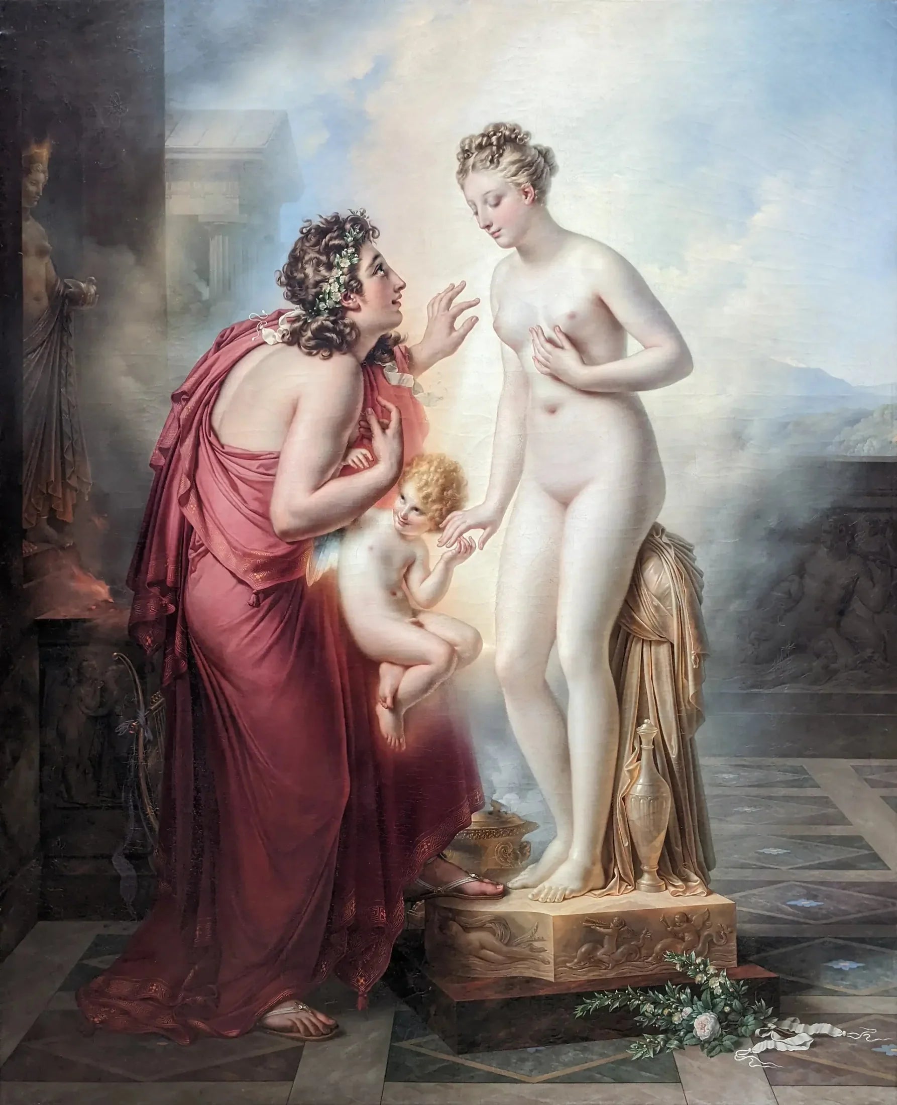 Pygmalion amoureux de sa statue - Anne-Louis Girodet image 1 reproduction d’œuvre d’art à l’huile