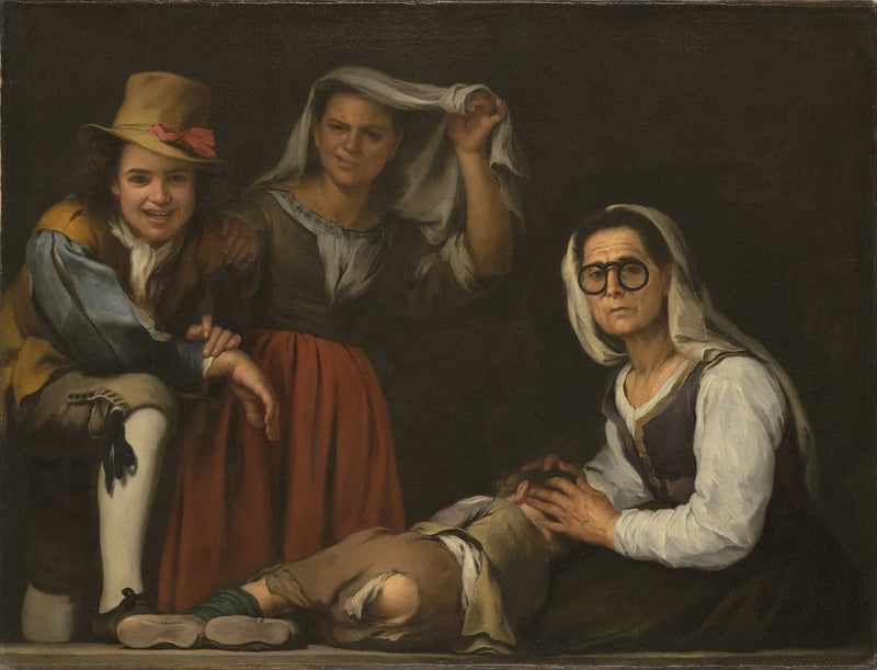 सीढ़ियों पर चार आंकड़े - बारटोलोमे़ Esteban Murillo