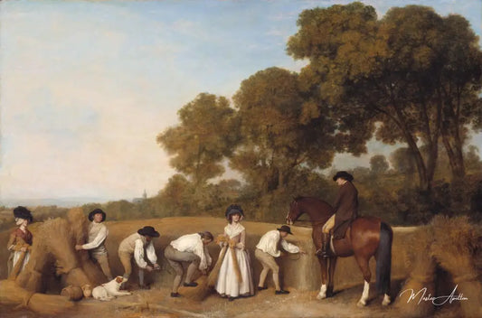 Récolte - George Stubbs - Reproductions de tableaux et peintures haut de gamme