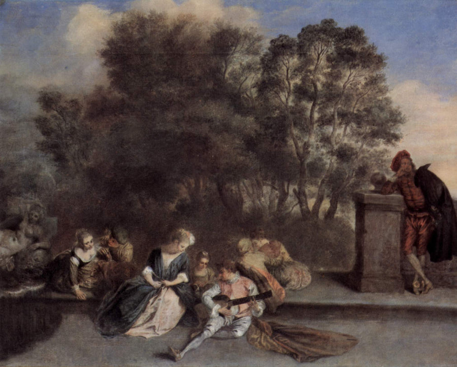 इटालियन मनोरंजन - Antoine Watteau