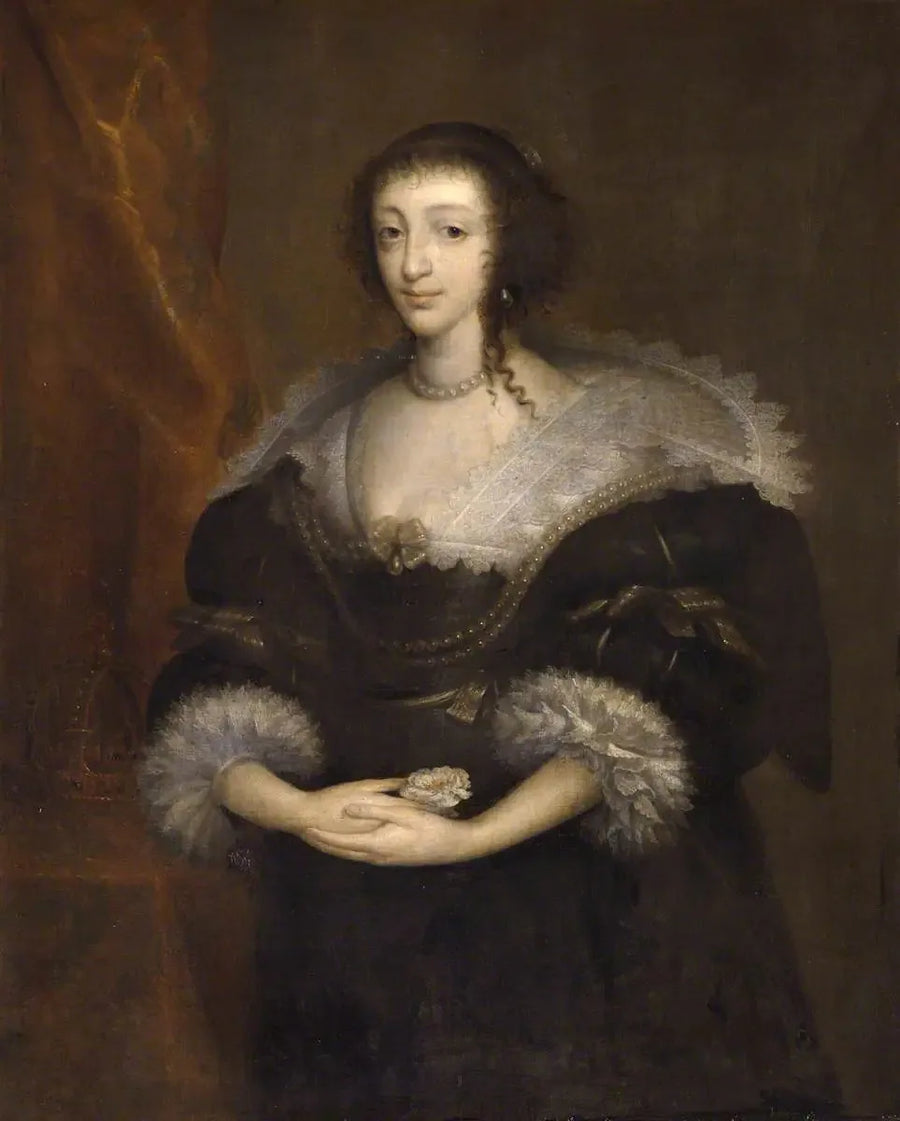 रानी हेनरीएट मारिया (1609–1669), चार्ल्स प्रथम की रानी - Antoine van Dyck