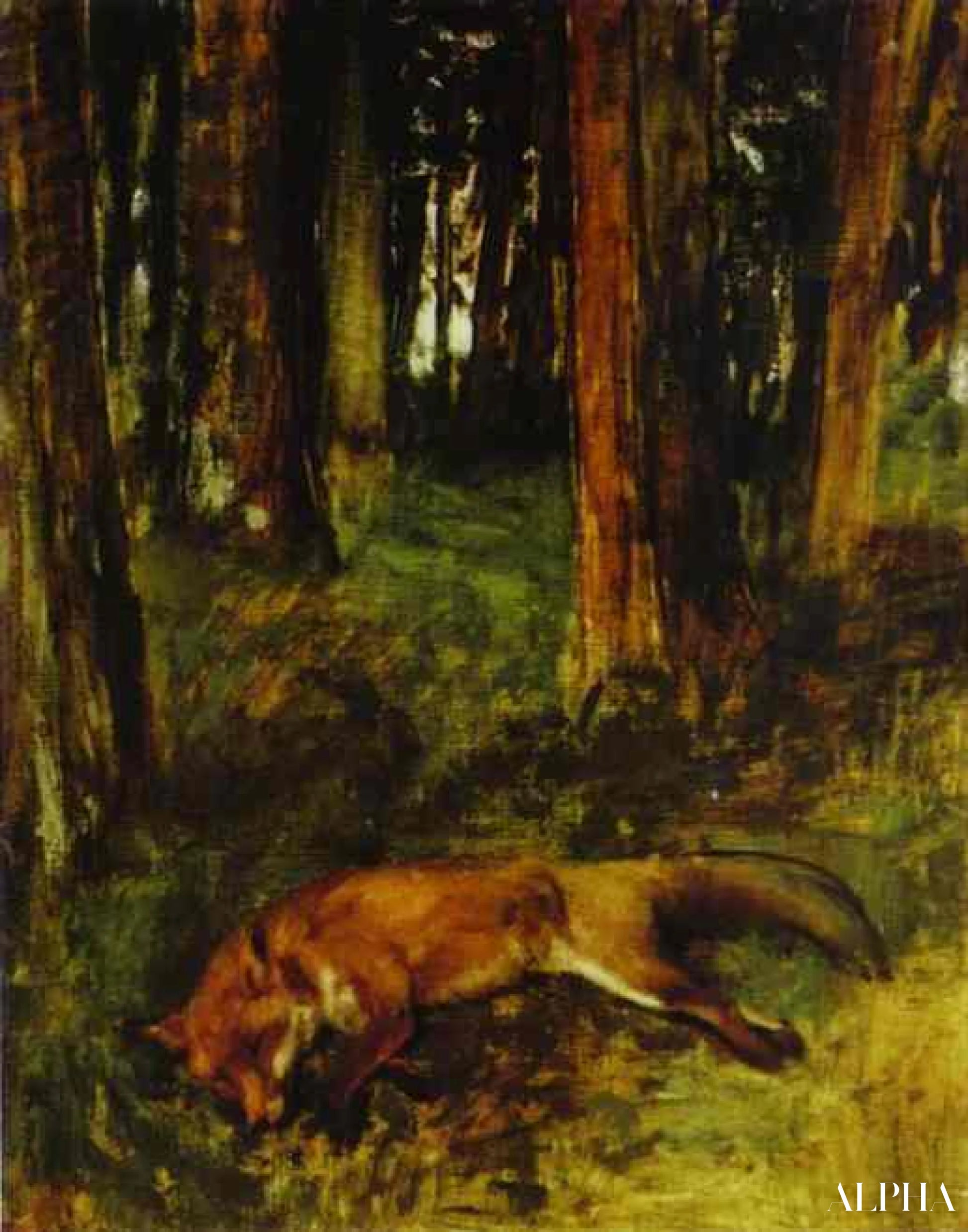 renard mort - Edgar Degas - Reproductions de tableaux et peintures haut de gamme