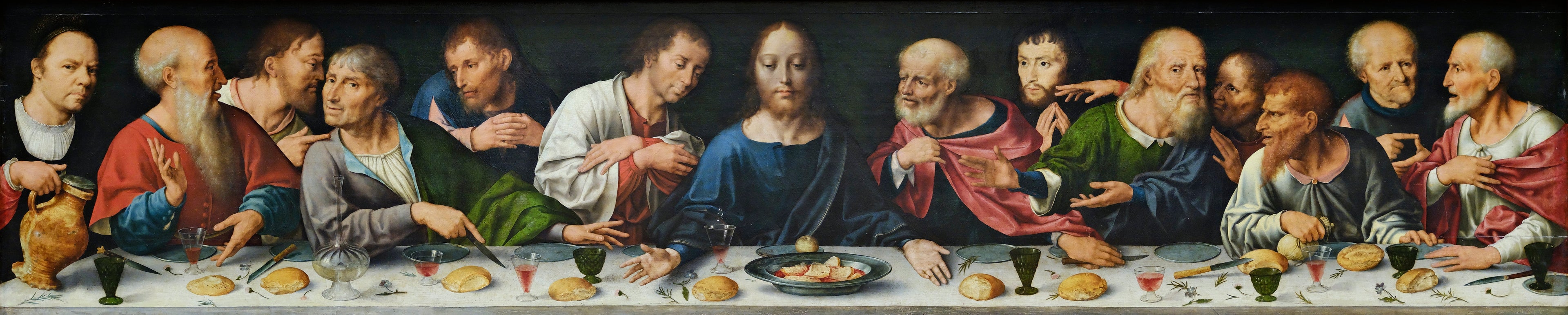 Retable de la Déploration du Christ : La Cène - Joos van Cleve image 1 reproduction d’œuvre d’art à l’huile