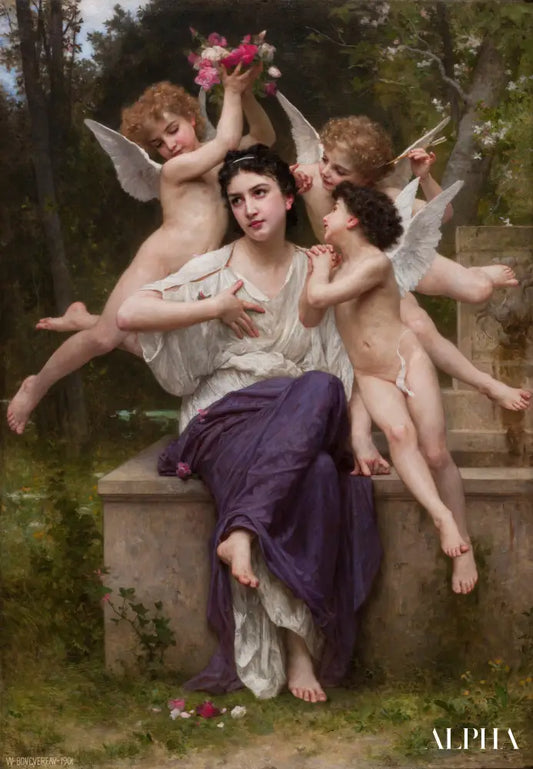 Rêve de printemps - William Bouguereau Reproductions de tableaux à la peinture à l’huile