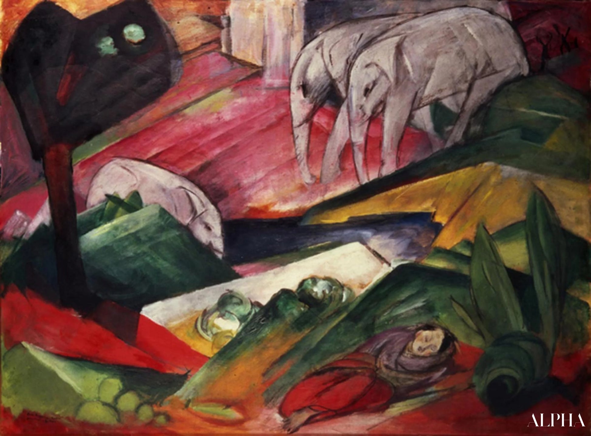 Rêve - Franz Marc - Reproductions de tableaux et peintures haut de gamme