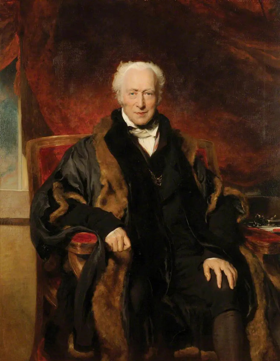 Richard Clark (1793–1831), chambellan de Londres (1825–1827) - Thomas Lawrence image 1 copie de tableau peinte à la main