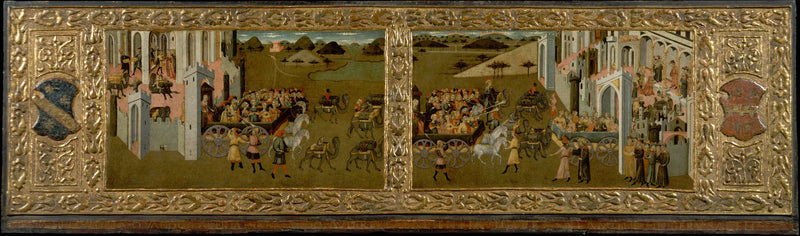 Roi Salomon et la reine de Saba - Master of Lecceto
