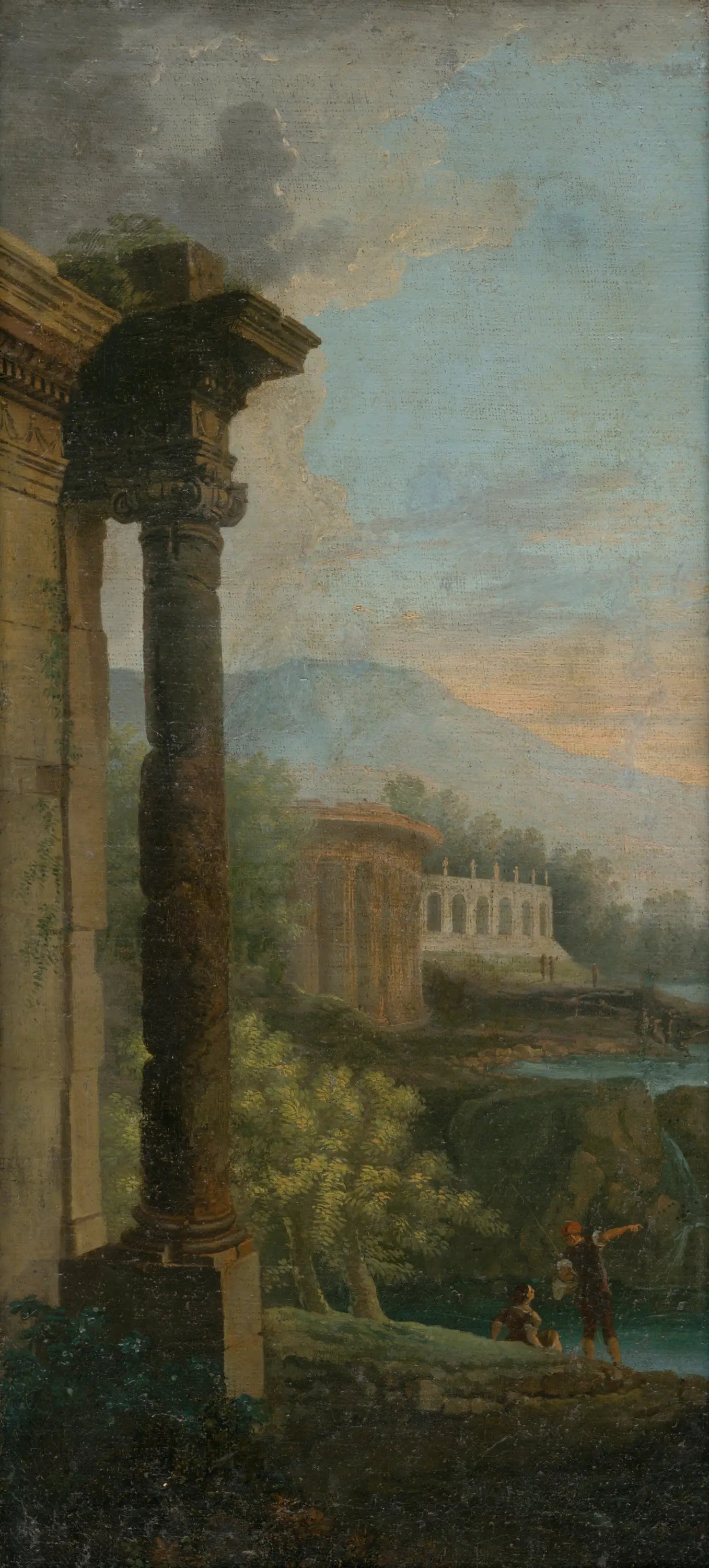 Romantická krajina s architektúrami - Giovanni Paolo Panini image 1 copie de tableau peinte à la main