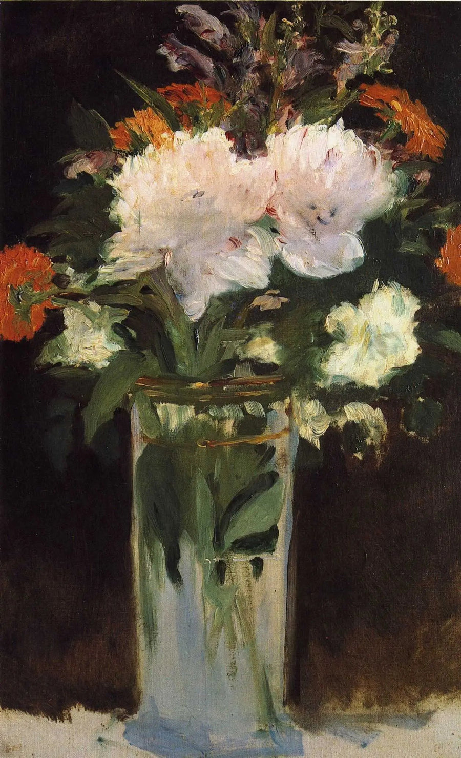 गुलाब और लिलाक - Édouard Manet