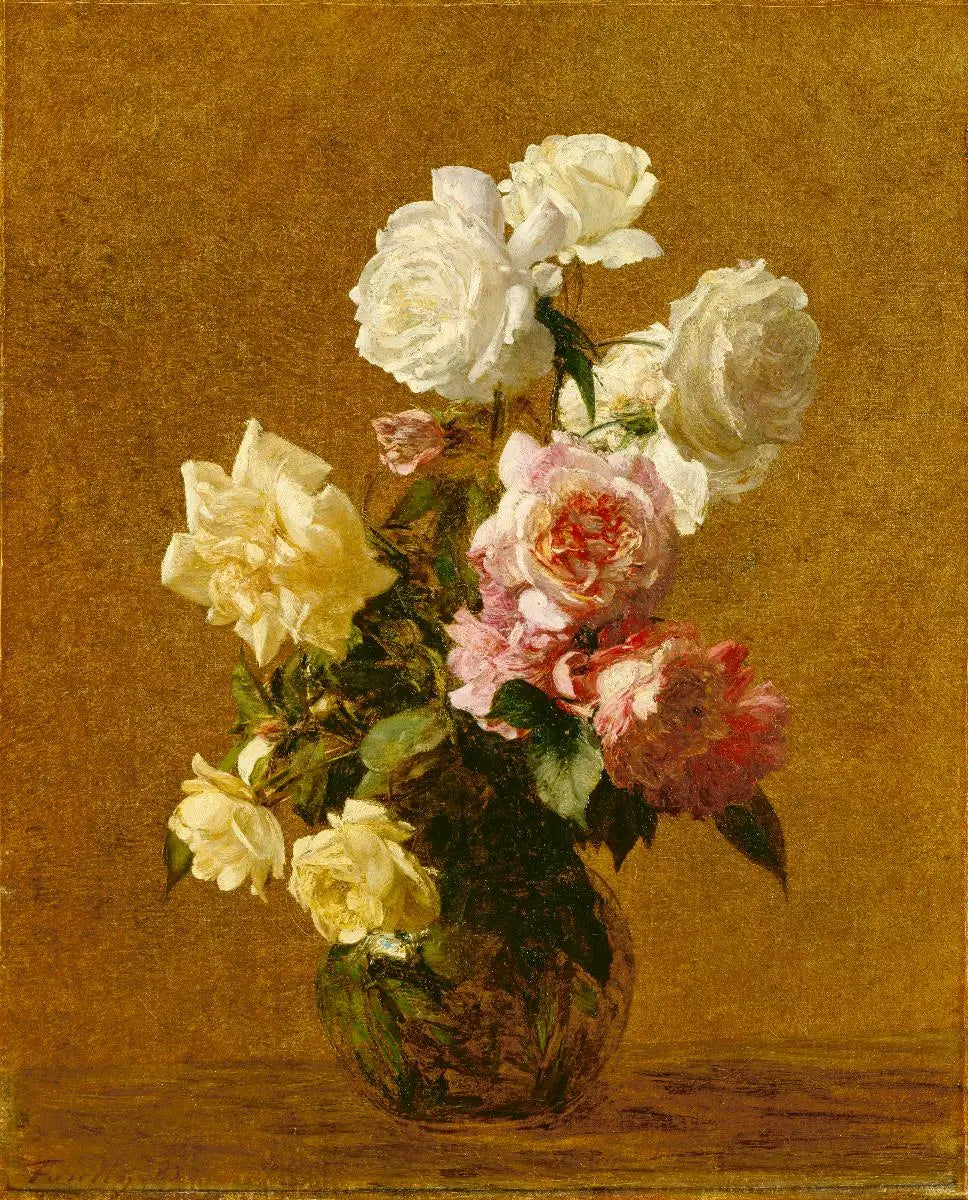 Roses - Henri Fantin-Latour image 1 tableau peint à l’huile sur toile