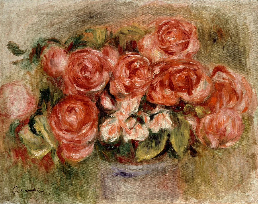 Nature morte de roses dans un vase de Pierre-Auguste Renoir, Ashmolean Museum WA1988.289